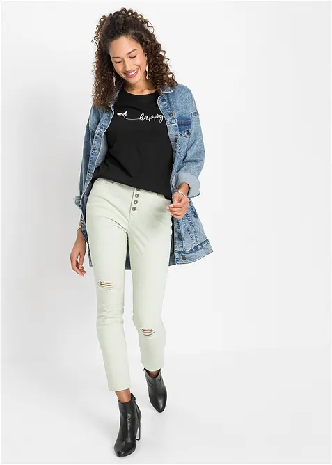 T-Shirt aus reiner Baumwolle, bonprix