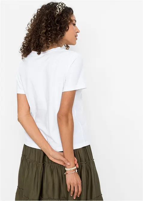 T-Shirt aus reiner Baumwolle, bonprix