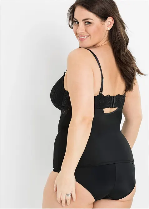 Caraco soutien-gorge en matière microfibre lisse, bonprix