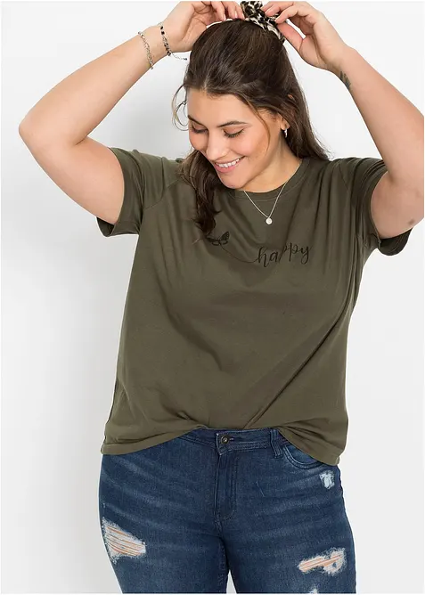 T-Shirt aus reiner Baumwolle, bonprix