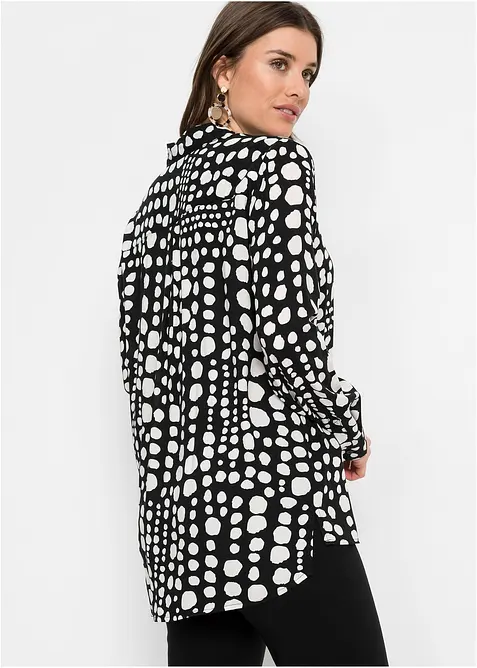 Chemisier long imprimé en viscose fluide, bonprix