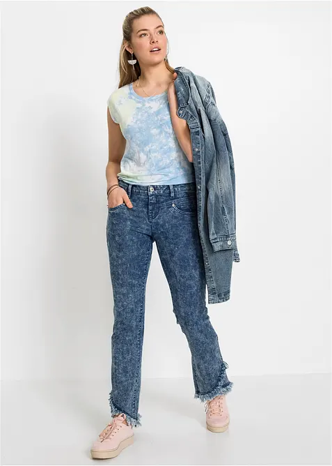 Veste en jean &agrave; capuche, bonprix