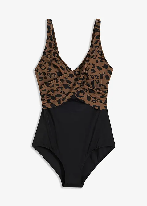 Badeanzug mit Wickeloptik, bonprix