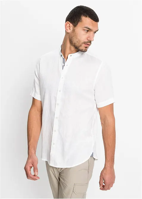 Chemise manches courtes 100% lin, bonprix