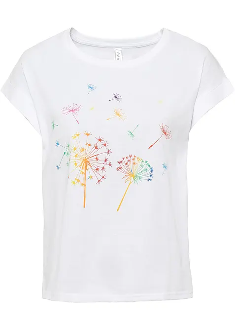 T-Shirt mit floralem Print, bonprix
