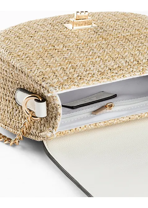 Sac &agrave; bandouli&egrave;re effet paille, bonprix