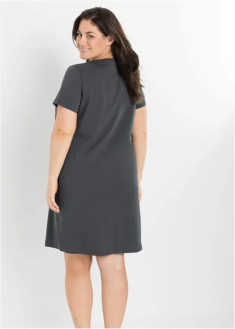 Kurzes Nachthemd aus reiner Baumwolle (2er Pack), bonprix