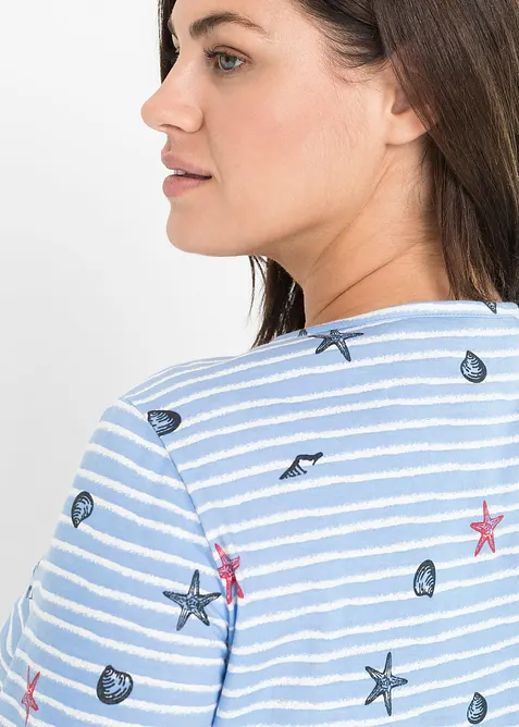 Chemise de nuit courte 100% coton, bonprix