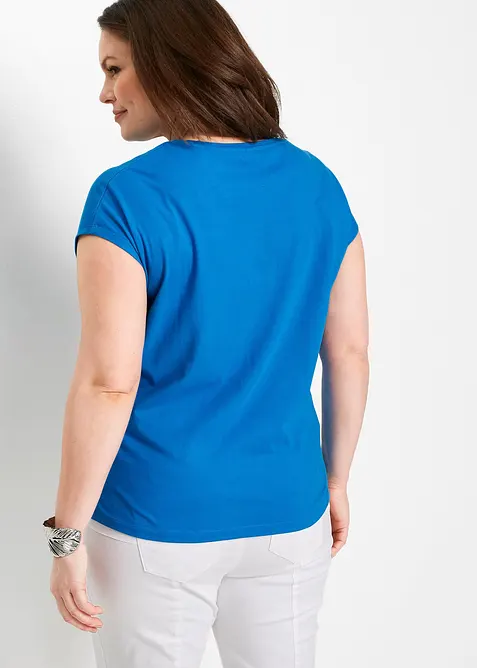 T-shirt avec inscription &agrave; sequins, bonprix