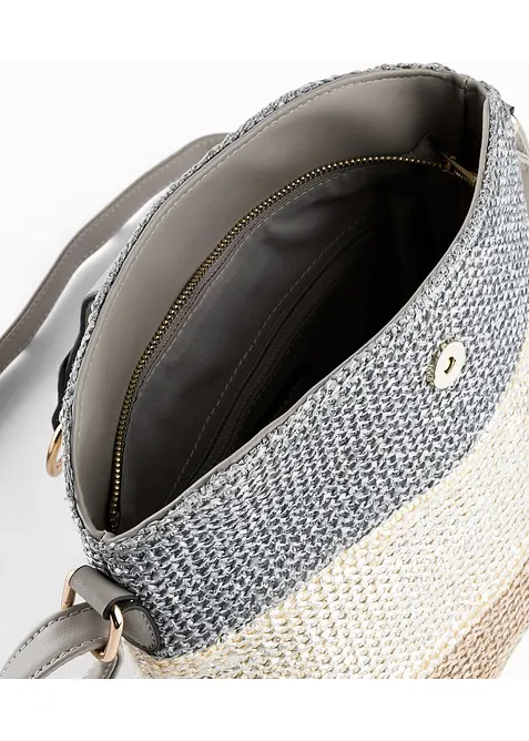 Umh&auml;ngetasche in Strohoptik, bonprix