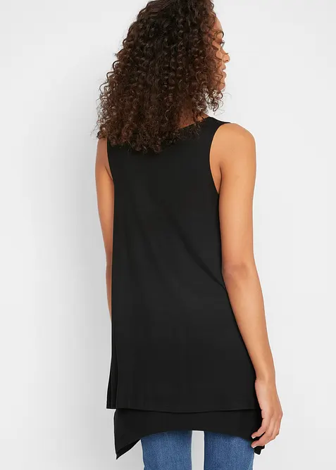 Doppellagiges Long-Top aus Viskose-Mix, bonprix