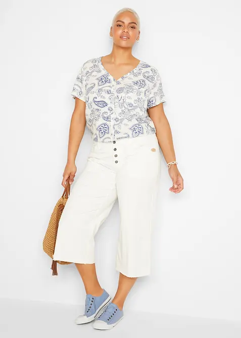 Bluse, Kurzarm, bonprix