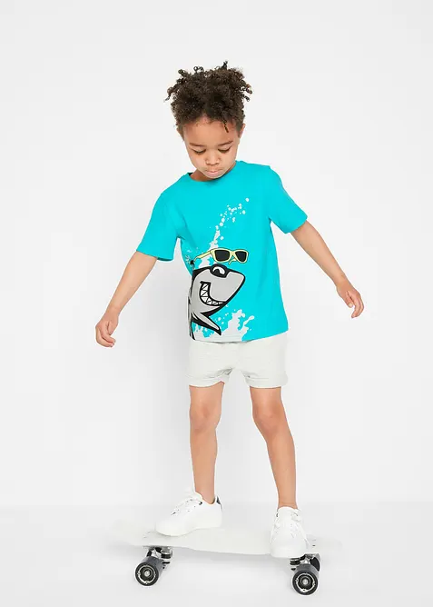 Lot de 2 T-shirts 100% coton, bonprix