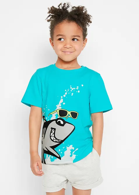Lot de 2 T-shirts 100% coton, bonprix
