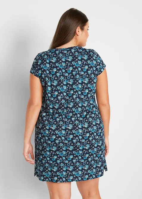 Shirtkleid mit seitlichen Schlitzen aus reiner Baumwolle (2er Pack), bonprix