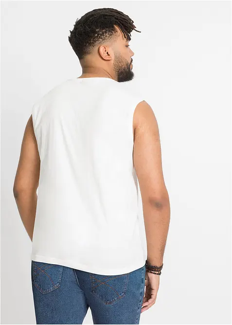 Lot de 2 débardeurs marcel 100% coton, bonprix