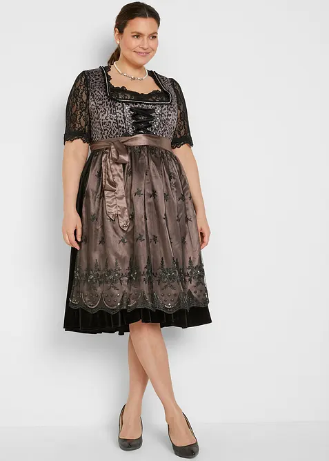 Dirndl motif léopard, bonprix