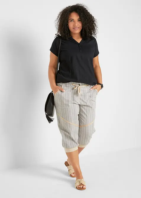 Baumwoll-Shirt, Kurzarm, bonprix