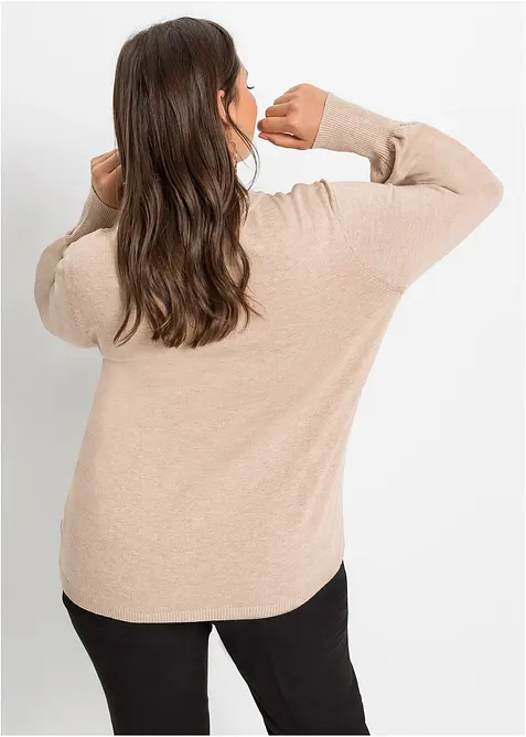 Pullover mit Ballon-&Auml;rmel, bonprix