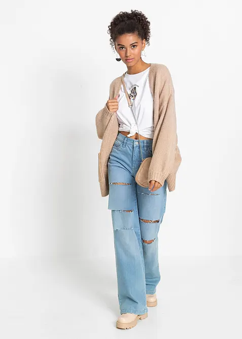 Oversize-Strickjacke, bonprix