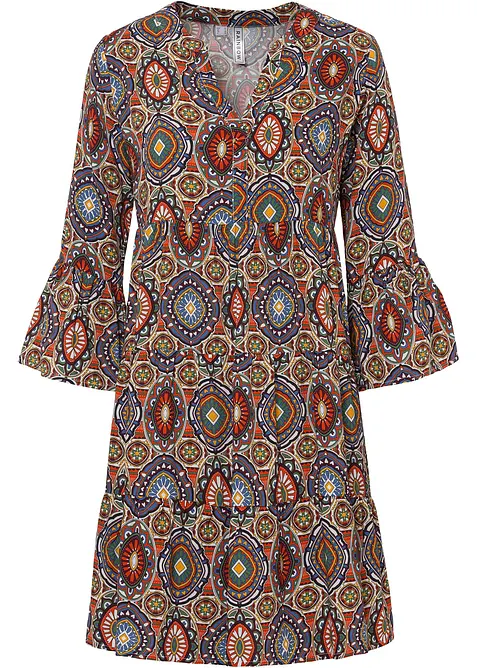 Minikleid aus fließender Viskose, bonprix