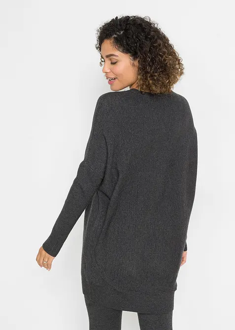 Pull long en viscose mélangée, bonprix