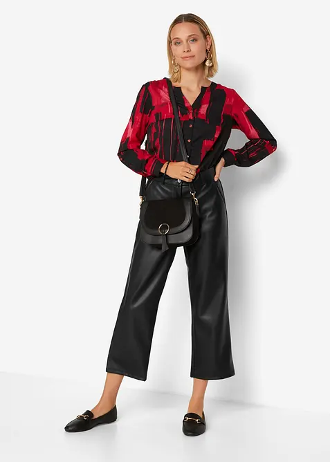 Chiffon-Longbluse mit Druck, bonprix
