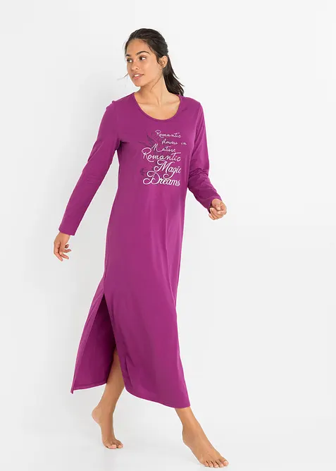 Chemise de nuit longue 100% coton, bonprix