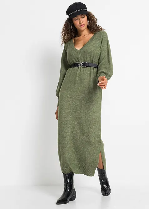 Oversized Strickkleid in Midilänge, bonprix