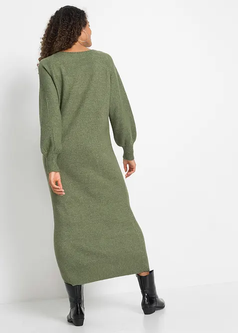Oversized Strickkleid in Midilänge, bonprix