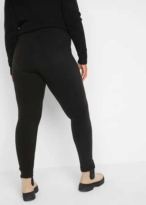 Thermo-Leggings mit Rippbund, bonprix