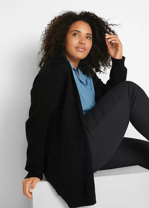 Strickjacke mit Kapuze, bonprix