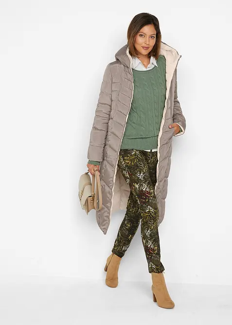 Doudoune longue et réversible, bonprix