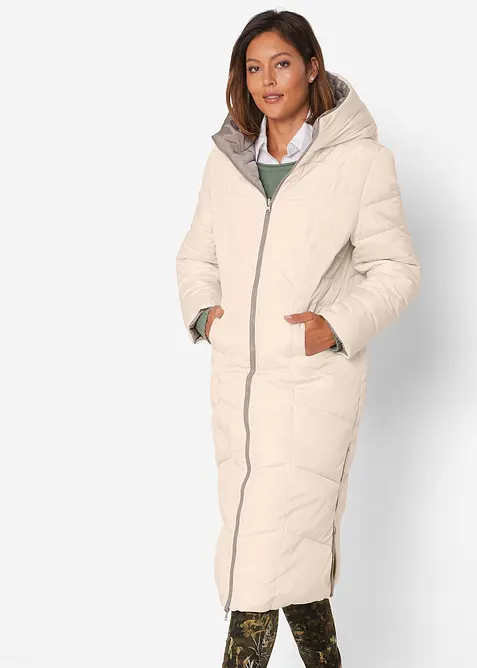 Doudoune longue et réversible, bonprix