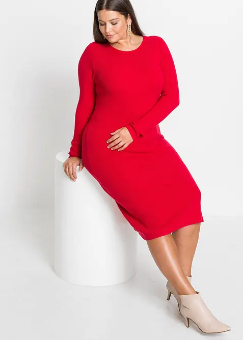 Strickkleid aus Viskose- Mix, bonprix