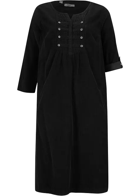 Robe-tunique en velours côtelé 100% coton, bonprix