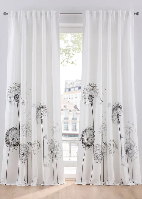 Rideau facile d’entretien en microfibre (1 pce), bonprix