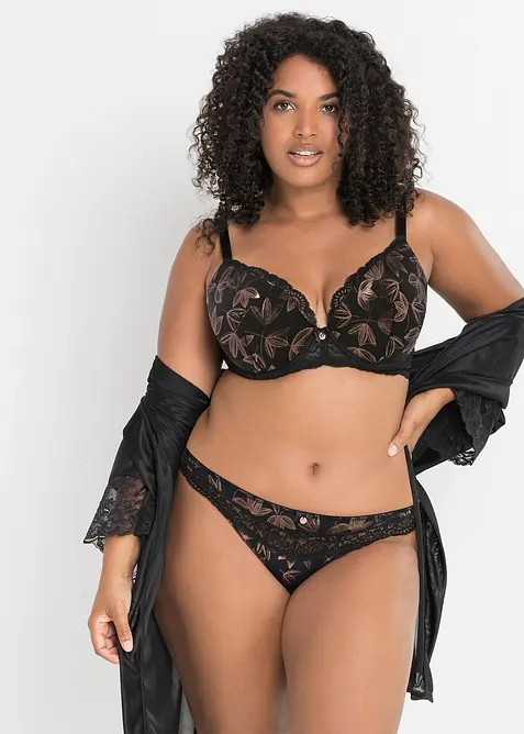 Schalen-BH mit schimmerndem Effekt, bonprix