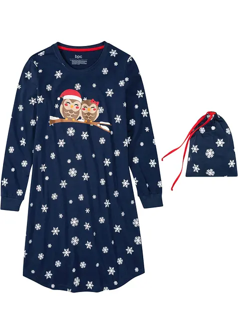 Nachthemd mit Geschenktasche aus reiner Bio-Baumwolle, bonprix