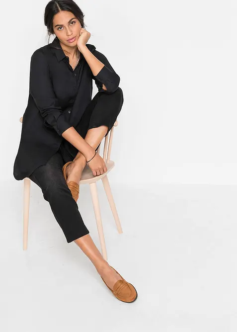 Hemdbluse aus softer Viskose, bonprix