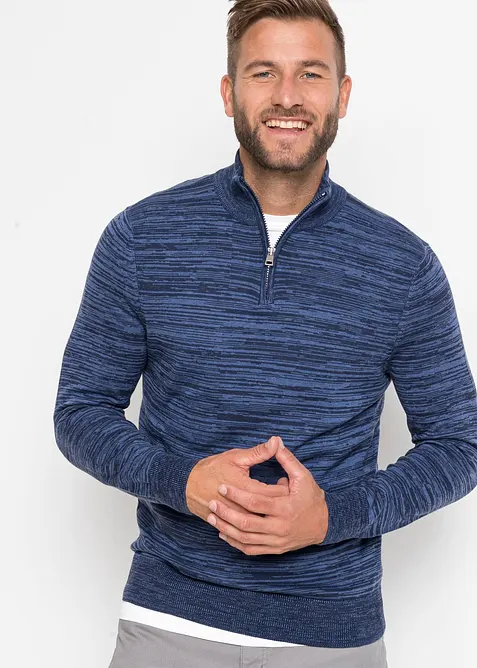 Troyer Pullover mit Baumwolle, bonprix