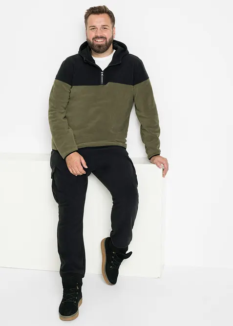 Pantalon cargo en polaire, regular, bonprix