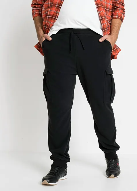 Pantalon cargo en polaire, regular, bonprix