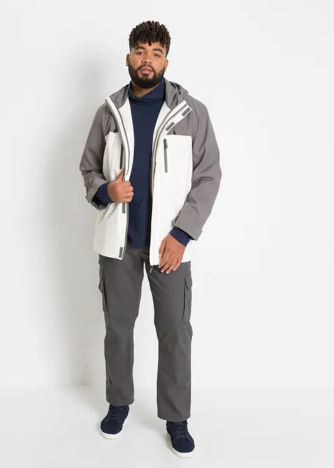 Lot de 2 T-shirts manches longues à col roulé, bonprix