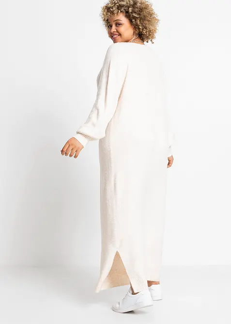 Robe midi oversize en maille, bonprix