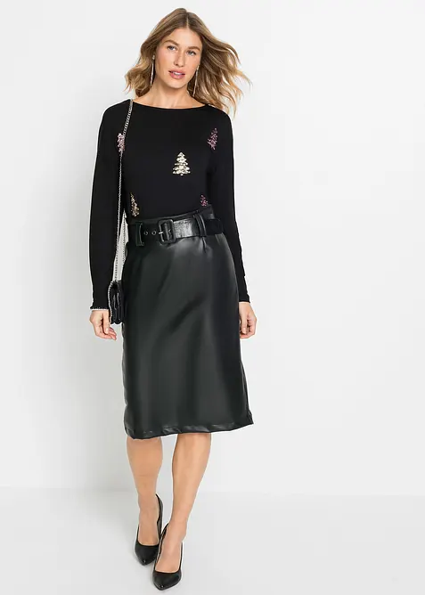 Shirt aus flie&szlig;endem Viskose-Mix, bonprix