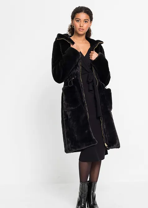 Manteau peluche, bonprix