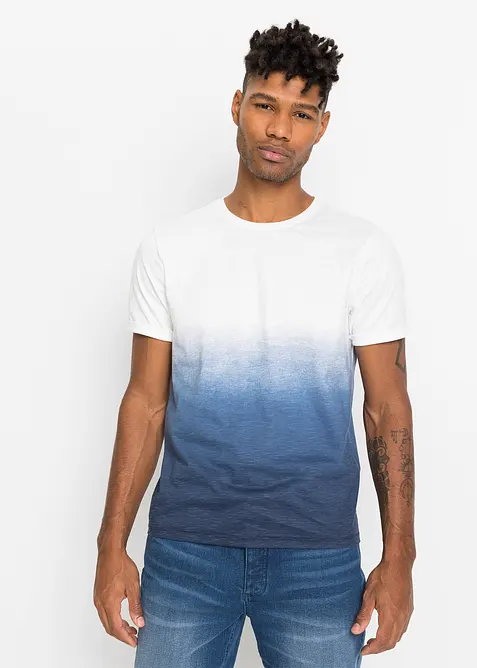 T-Shirt aus reiner Baumwolle, Slim Fit, bonprix