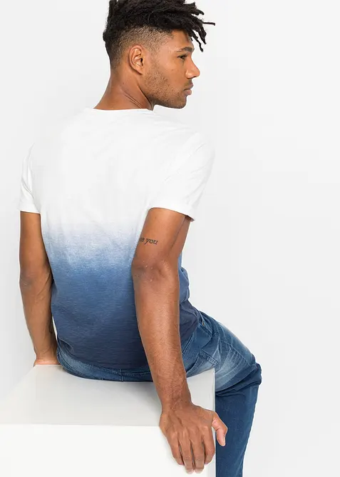 T-Shirt aus reiner Baumwolle, Slim Fit, bonprix