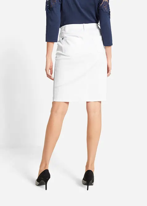 Jupe en jean extensible, bonprix